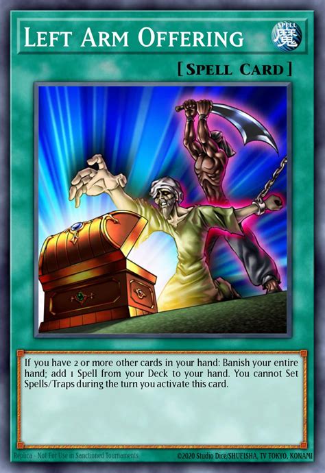 cards that are similar to left arm offering